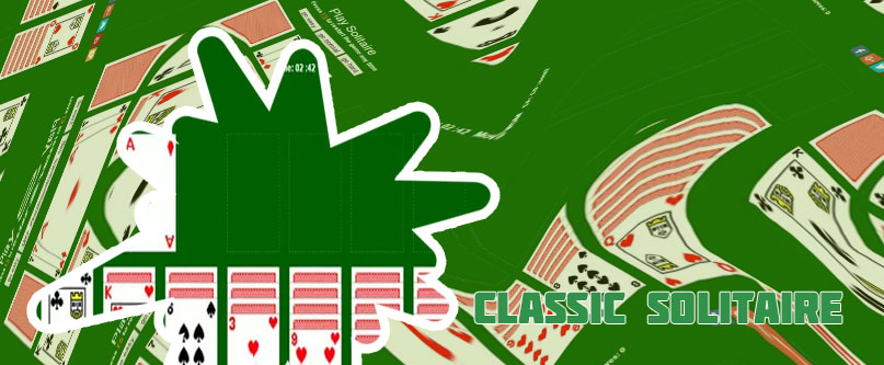 Classic solitaire card game