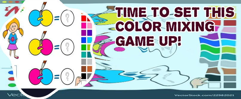 Color mixing game